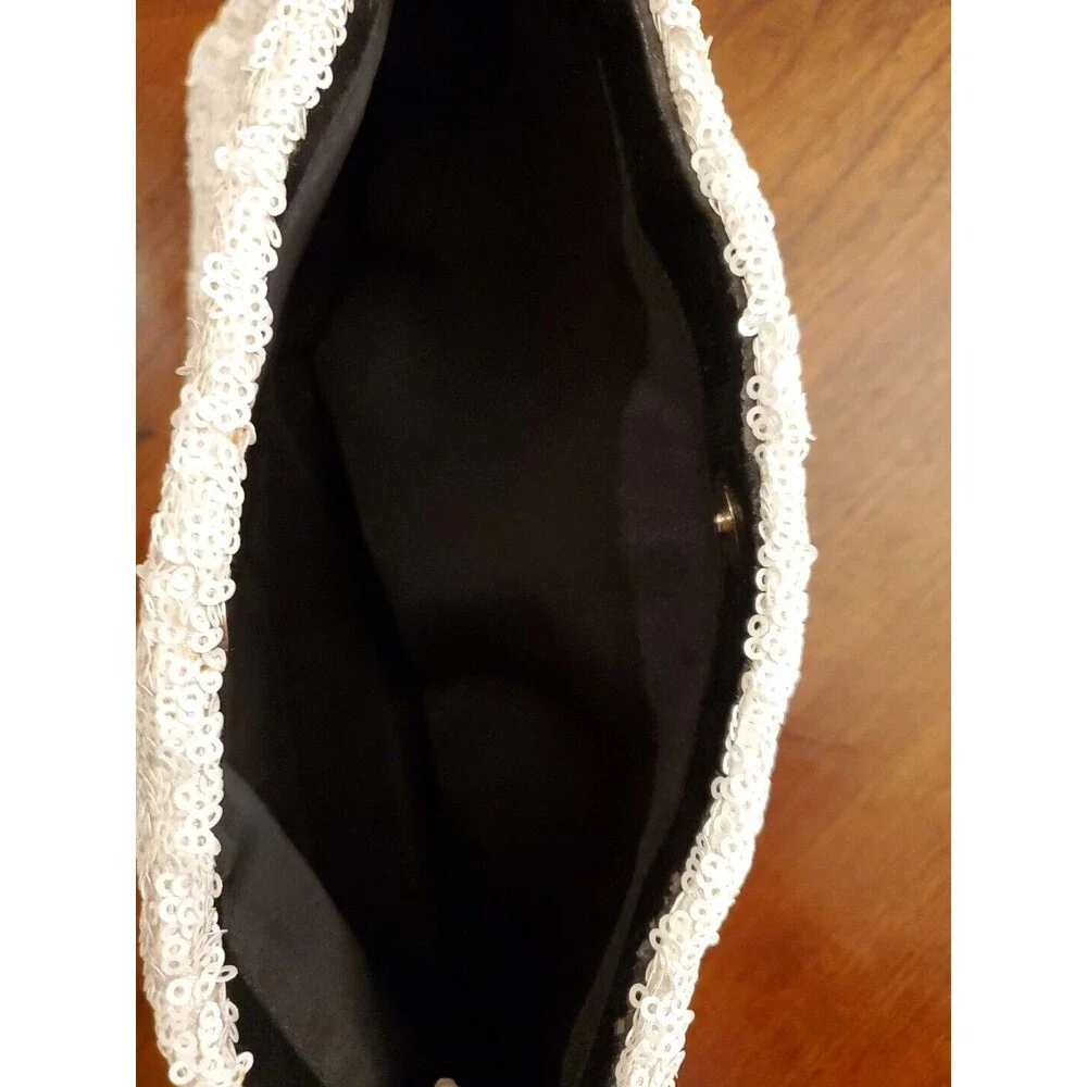 Victoria's Secret Limited Edition White Sequin Toilet Bag/Purse